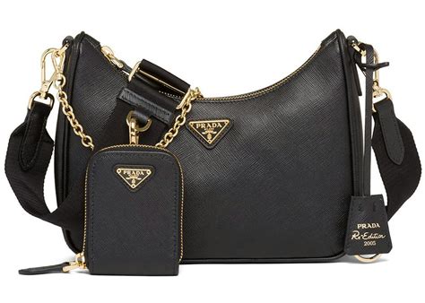 designer shoulder bags prada|prada shoulder bag re edition.